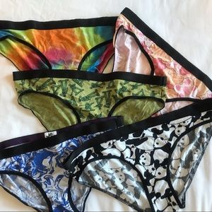 MeUndies 5 pair bikini panties S small